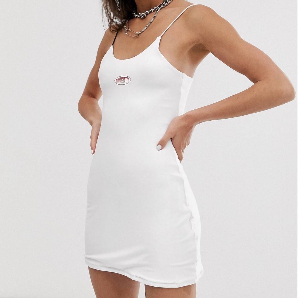 Omighty white bodycon dress
